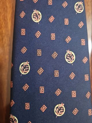 Lote 2 corbatas hombre azul y beige