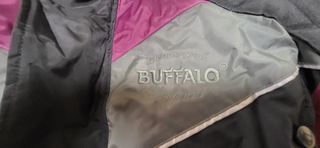 Chaquetas de moto Buffalo morada y negra