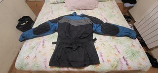 Chaquetas de moto Buffalo morada y negra