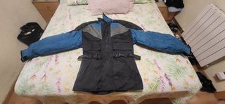 Chaquetas de moto Buffalo morada y negra