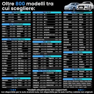 Adattatore carplay senza fili wireless