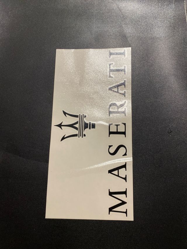 Adesivo in vinile Maserati