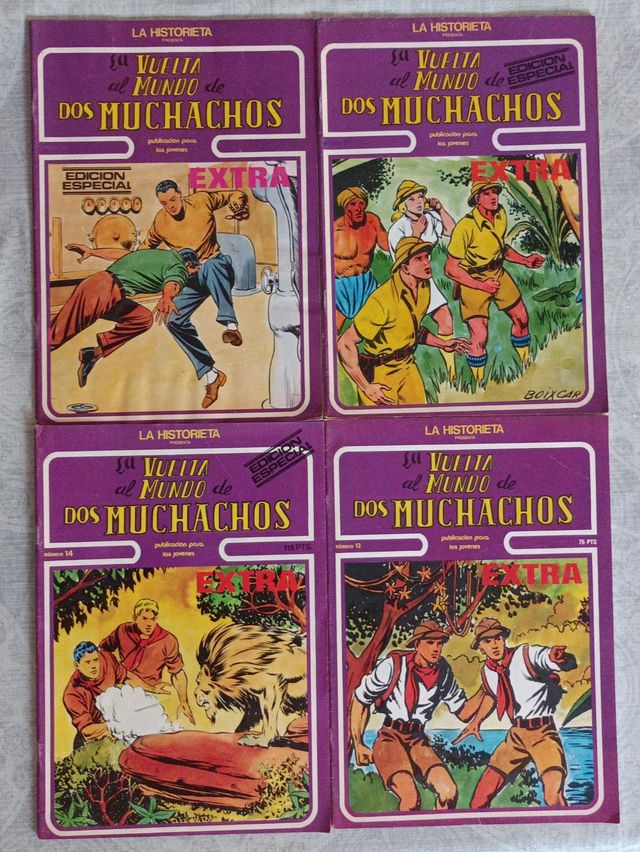 Comic La Vuelta al Mundo de Dos Muchachos EXTRA X4