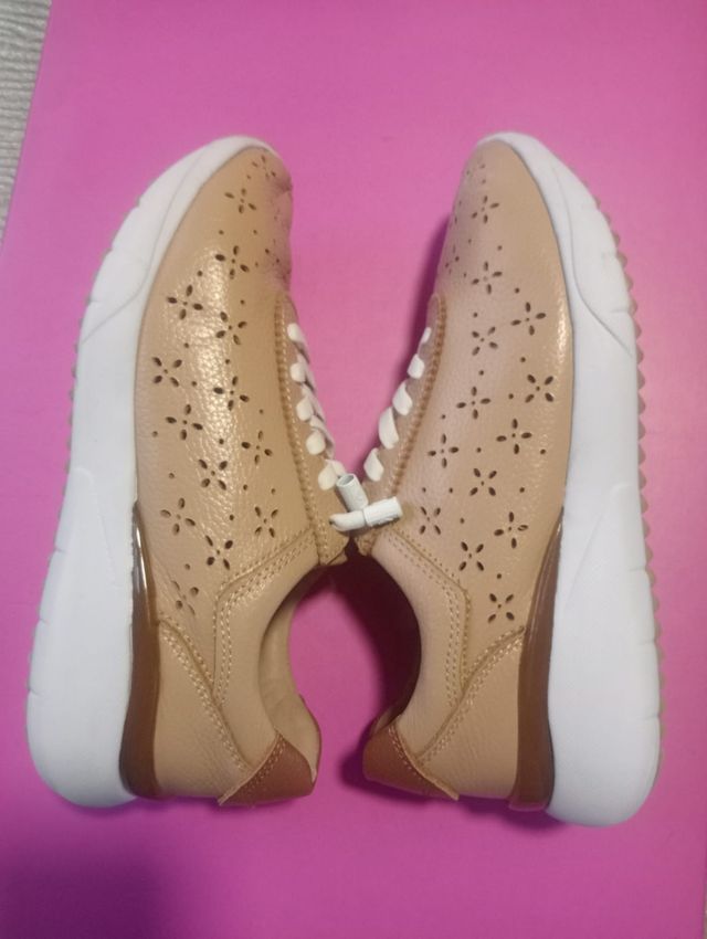 Zapatillas Erase Beige y Marrón