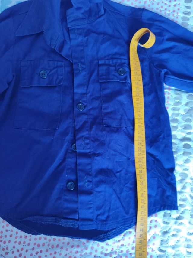 Conjunto Mahón, falda y camisa