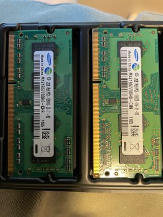 2x Samsung 2GB DDR3 PC3-10600S RAM