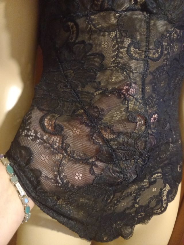 Body donna sexy pizzo nero