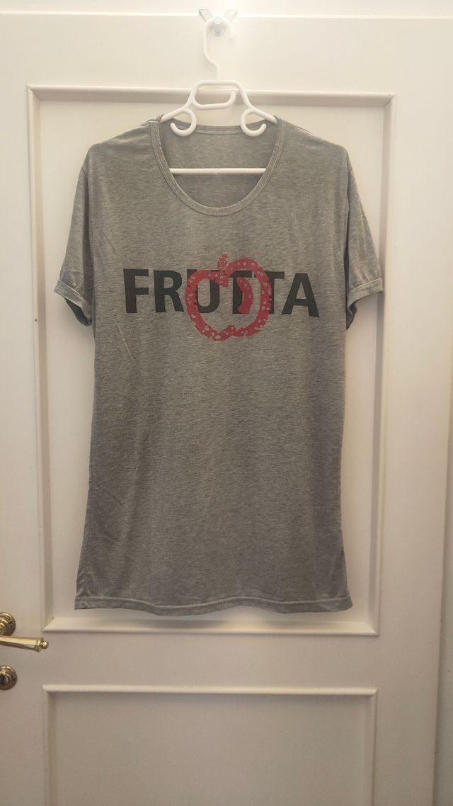 Maglietta Grigia con Stampa FRUTTA
