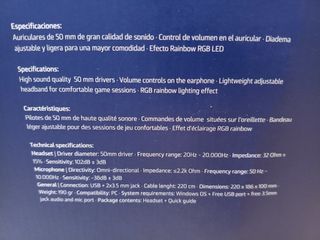 Auriculares Gaming con Logo Atlético de Madrid