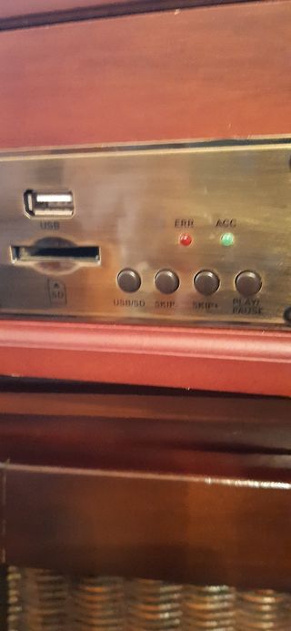 Giradischi vintage marrone e oro, URGENTE