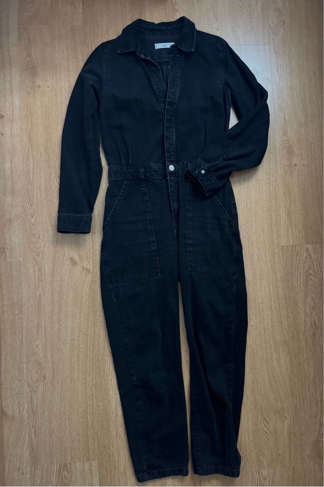 Mono vaquero negro Mango talla XS