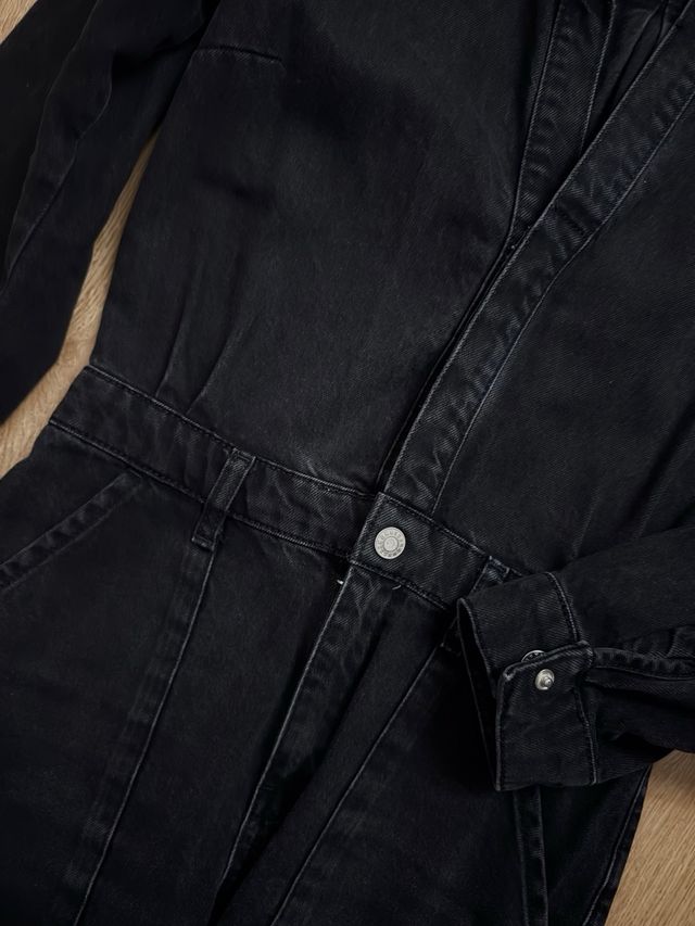 Mono vaquero negro Mango talla XS