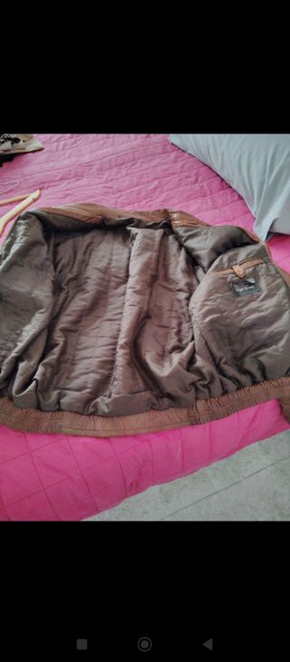 Cazadora Piel Vintage Marrón