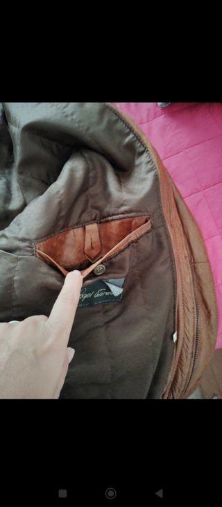 Cazadora Piel Vintage Marrón