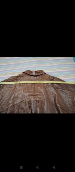 Cazadora Piel Vintage Marrón