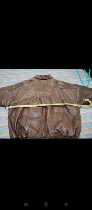 Cazadora Piel Vintage Marrón