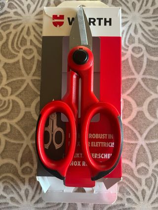 Forbici per elettricista Wurth rosse