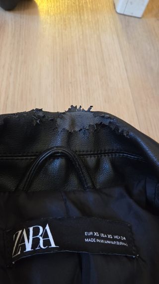 Chaqueta de cuero Zara