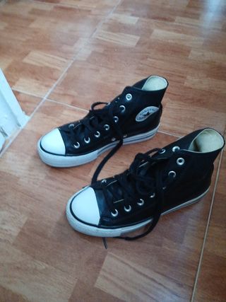 Zapatillas Converse Mujer Altas Negras