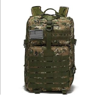 Mochila Táctica Militar 50L mimetizado + 2 Parches