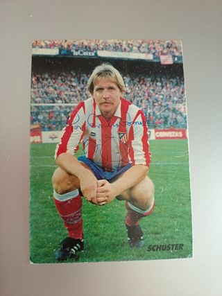 Autógrafo Bernd Schuster Atlético de Madrid 1992