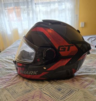 Casco Shark Sparta GT Carbono Rojo/Negro