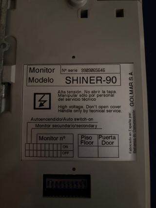 Telefonillo Golmar Shiner