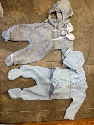 Traje de recién nacido de punto
