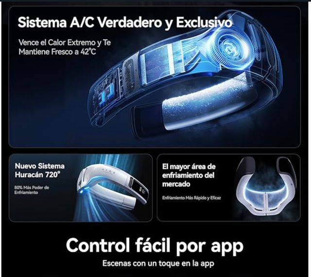 Aire Acondicionado Cuello RANVOO IA Azul/Blanco