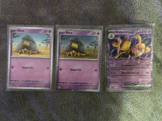 Lote Pokémon 151 Abra y Alakazam EX
