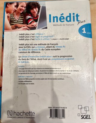 Inédit plus 1 ESO Méthode de Français