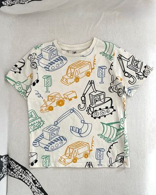 H&M T-shirt Bambino 4-6 Anni Cotone Ottima