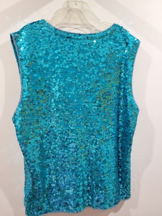Monsoon Top Fiesta Lentejuelas Turquesa