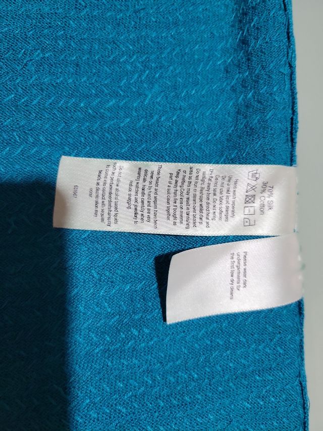 Monsoon Top Fiesta Lentejuelas Turquesa