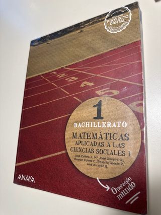 Matemáticas aplicadas a las Ciencias Sociales I.