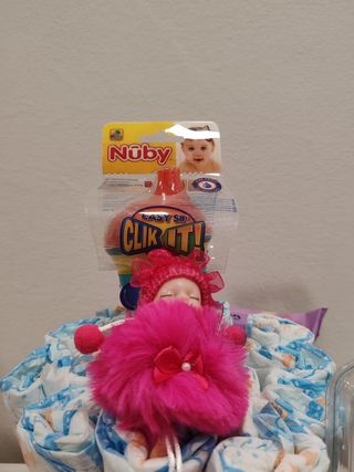 Regalo nascita bimba con pannolini