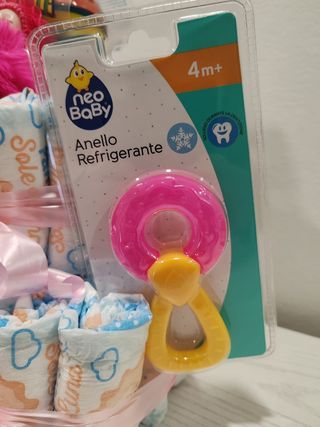 Regalo nascita bimba con pannolini