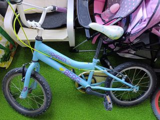 Bicicleta infantil niña azul