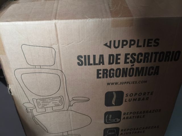 Silla de Oficina Ergonómica Jupplies Negra