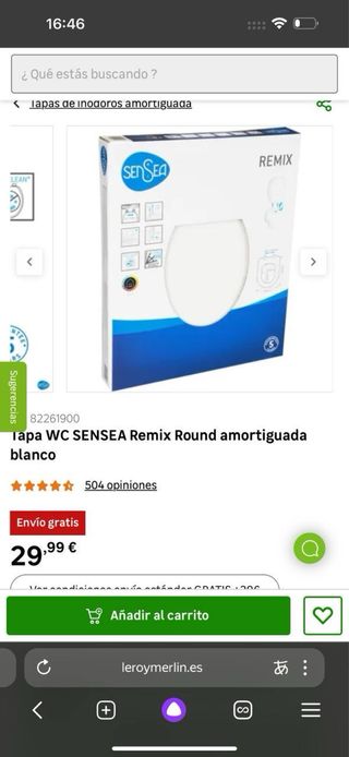 Tapa de WC Sensea Easy Blanca