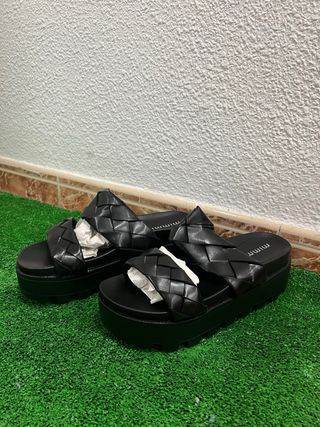 Sandalias negras plataforma