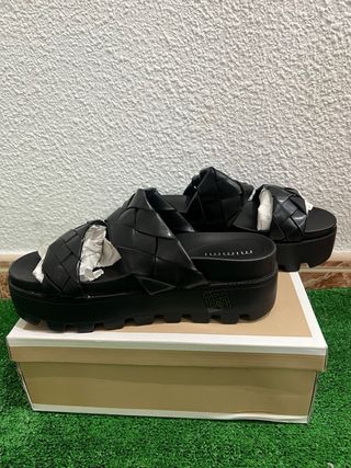 Sandalias negras plataforma