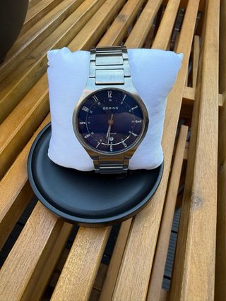 Reloj Bering Solar Hombre Plata Cepillado