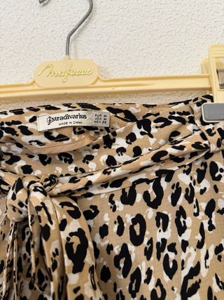 Falda pantalón estampado leopardo