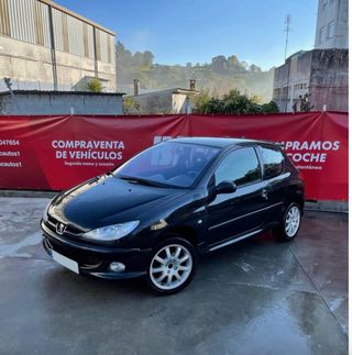 Peugeot 206 3 puertas negro
