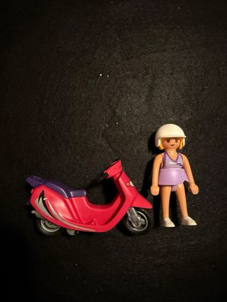 Playmobil Chica en Moto 9084