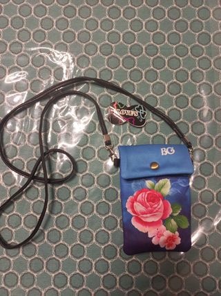 Bolso de mano con flores BG