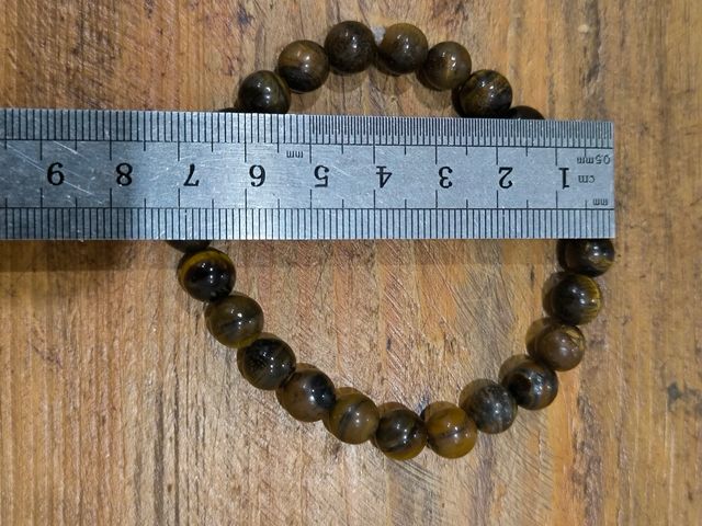 Pulsera Ojo de Tigre Marrón y Dorado