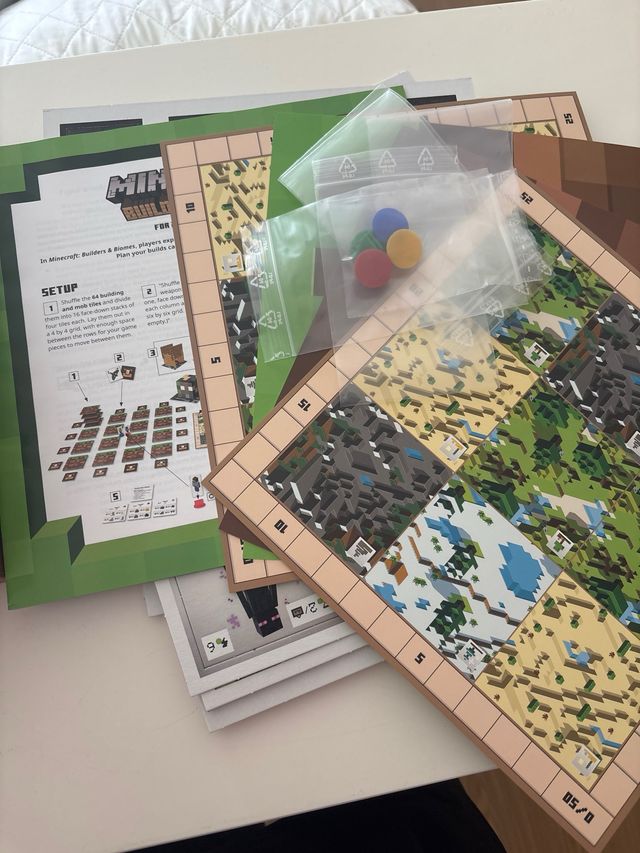 Minecraft Builders & Biomes Juego de Mesa