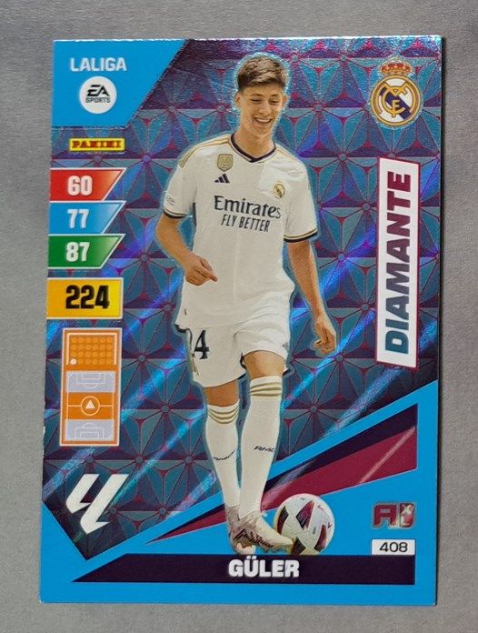 3 CROMOS-CARDS ARDA GÜLER - R. MADRID FC (ROOKIE)